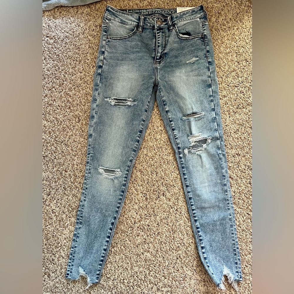 American Eagle High Rise Jegging 6 Short
